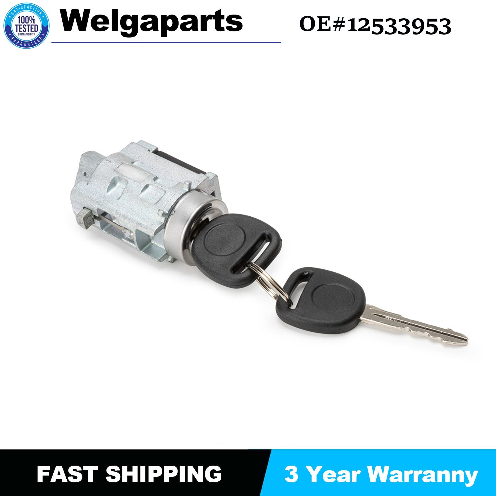 for Pontiac Grand Am for Chevy Impala 12533953 Switch Ignition Lock Cylinder Keys