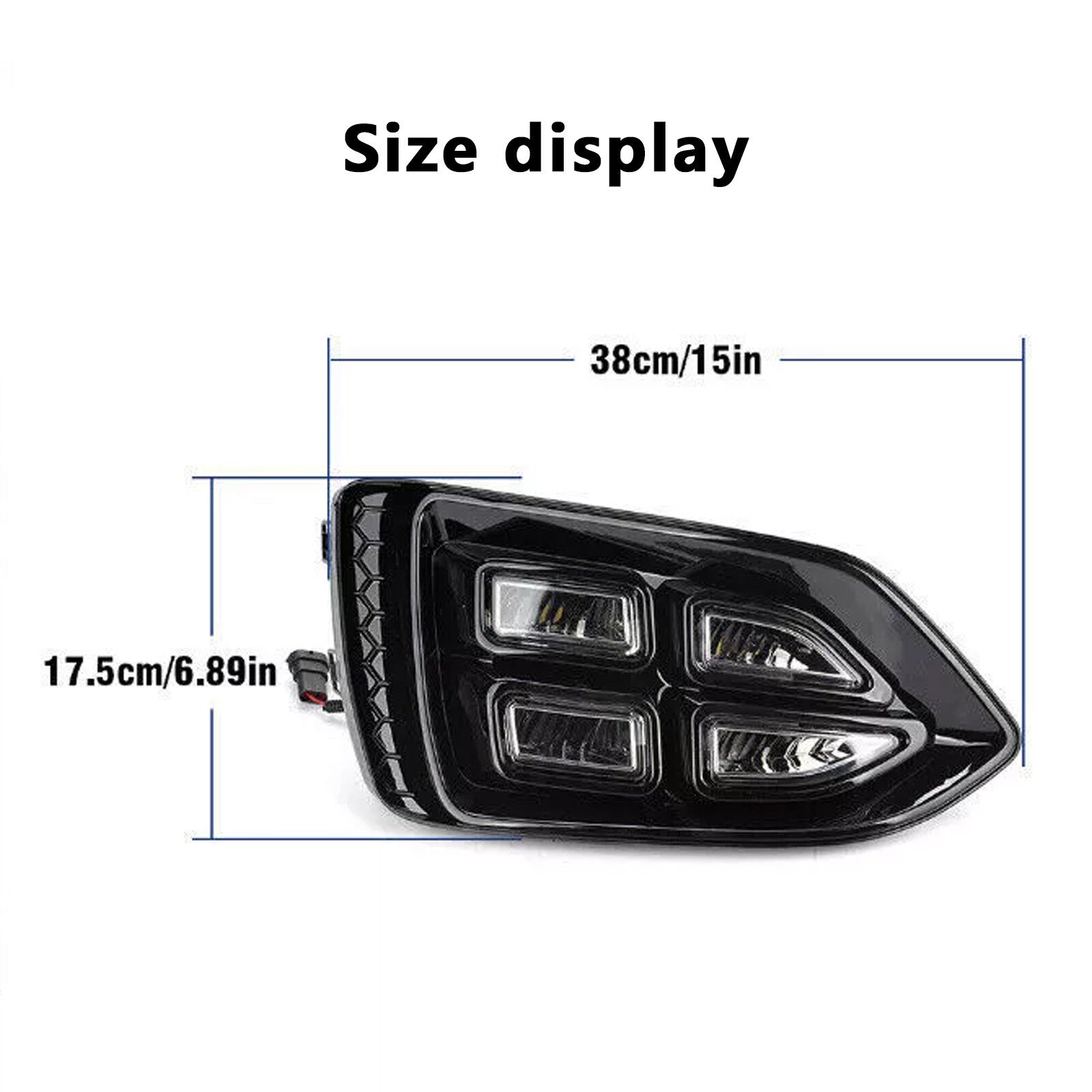 2Pcs for Hyundai Accent Front Bumper Fog Lamp Modified LED Light DRL 2018-2022