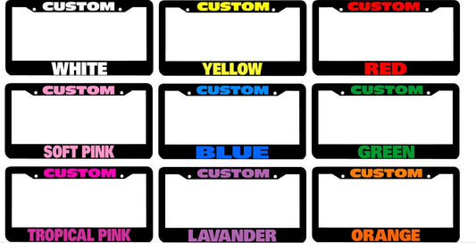 1 car license plate frame cover rear boot, 1 custom color for Alfa Romeo