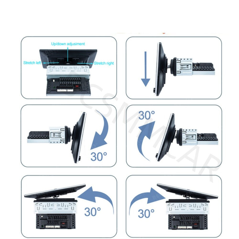 10IN Android 12 For Carplay Android Auto Car Radio Stereo GPS Wifi 1+32G Camera