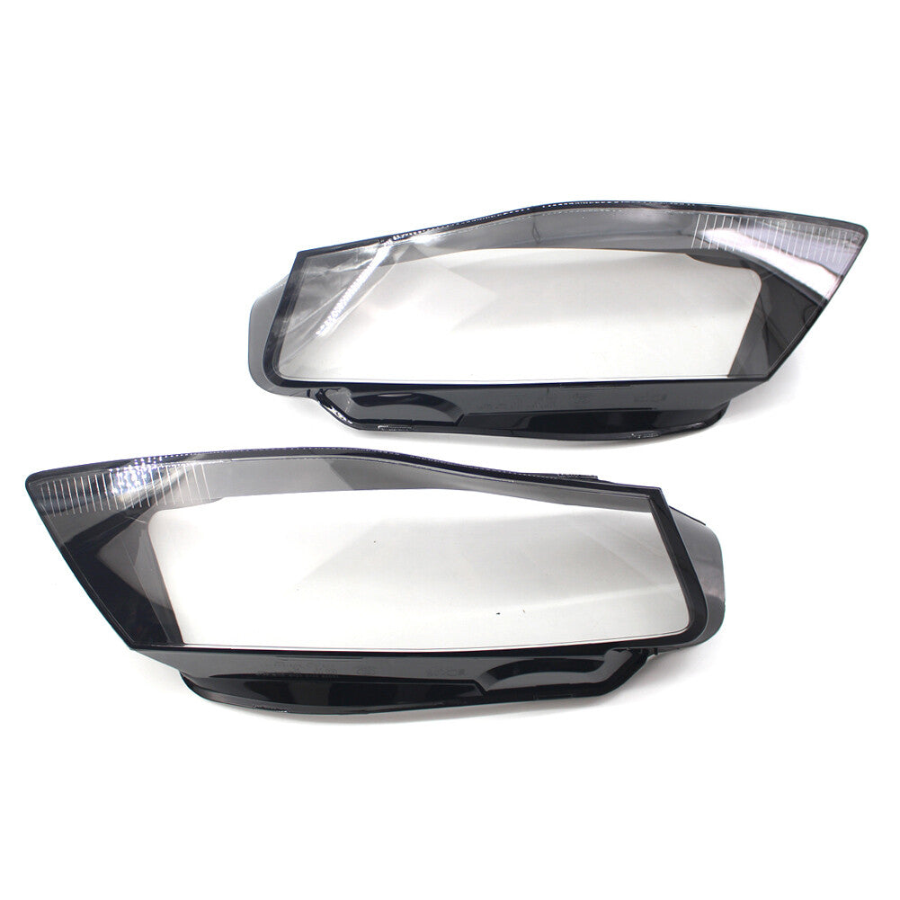 Headlight Lens Shell Cover Lampshade for Audi A4 B8 2009-2012 Transparent Pair