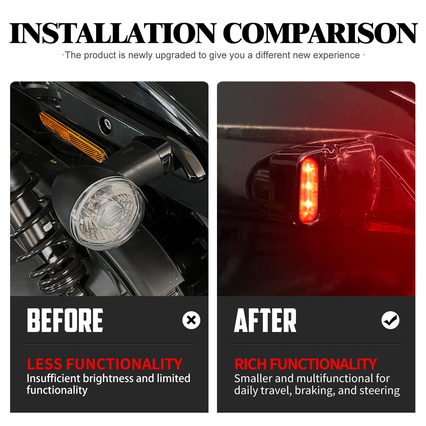 Rear Indicator Turn Signal Light Fit for Harley 975 Sportster Nightster 21-2023