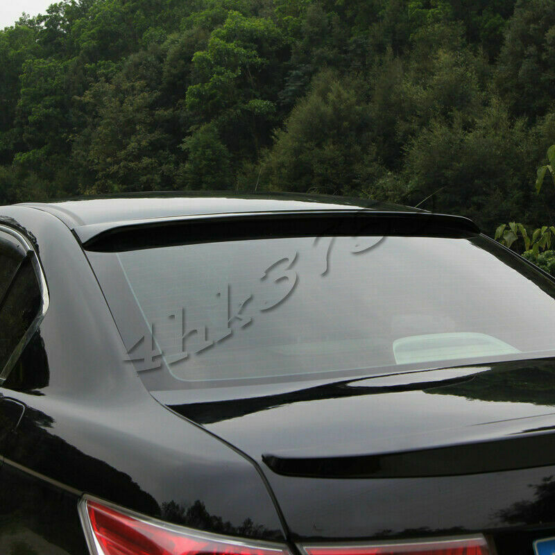 for Honda Accord 2008-2012 Glossy Black Rear Roof Spoiler Window Visor Bar trim
