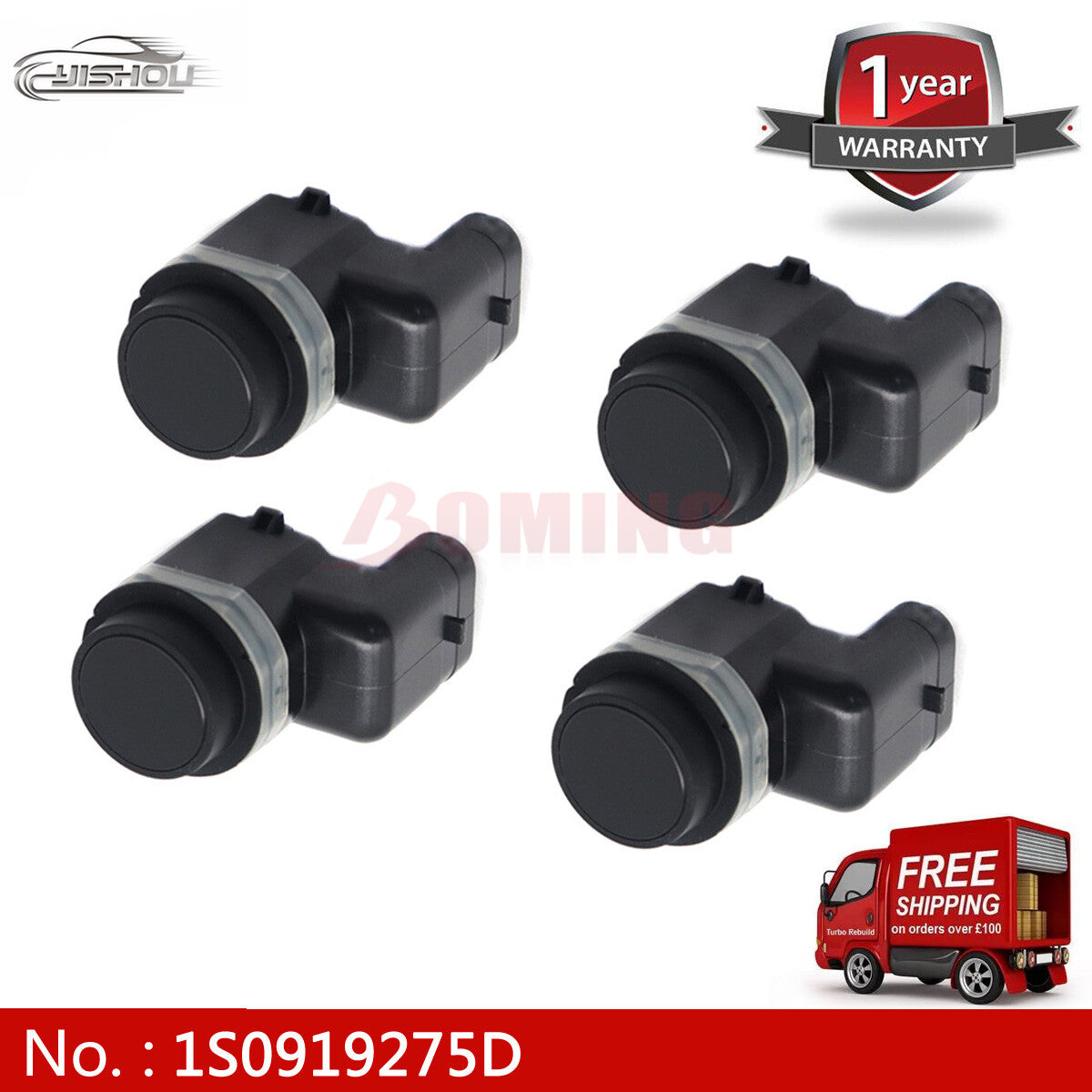 1S0919275D 4X New PDC Parking Bumper Sensor for Audi A1, A3, and for Volkswagen for Golf 1S0919275AGRU