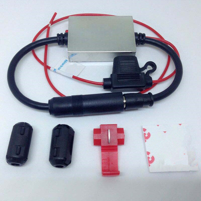Car Antenna Amplifier FM Signal Booster Exterior Parts Metal With Wire Connector