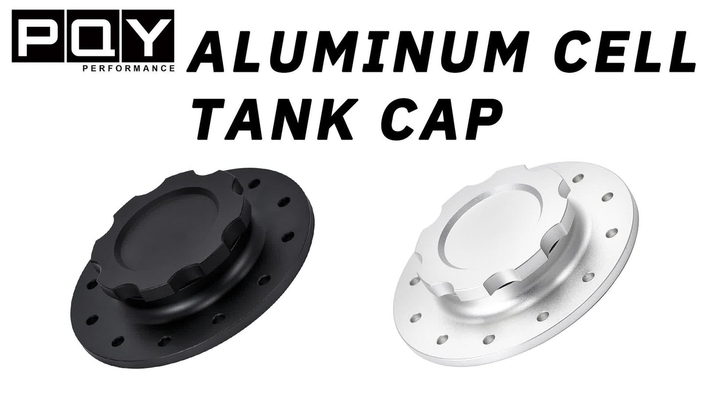 Aluminium Fuel Cell Tank Cap Filler Neck Cap 12 Hole Bolt On 3inch I.D Oil Cap