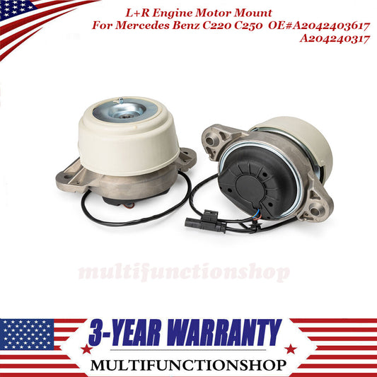Front Left+Right Engine Motor Mount A2042403617/3717 for Mercedes Benz GLK250