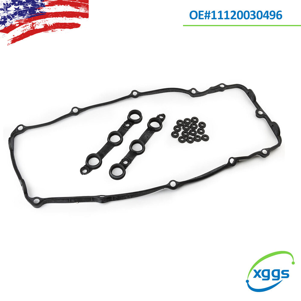 One set of valve cover gaskets is suitable for BMW E39, E46, E53, 323I, 328I, 330I, 325I, 528I, 525I, and X5.