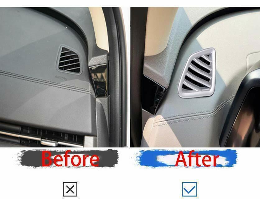 Instrument LR Air Outlet Vent Cover Trim for Kia Carnival 2022-23 Matte Silver