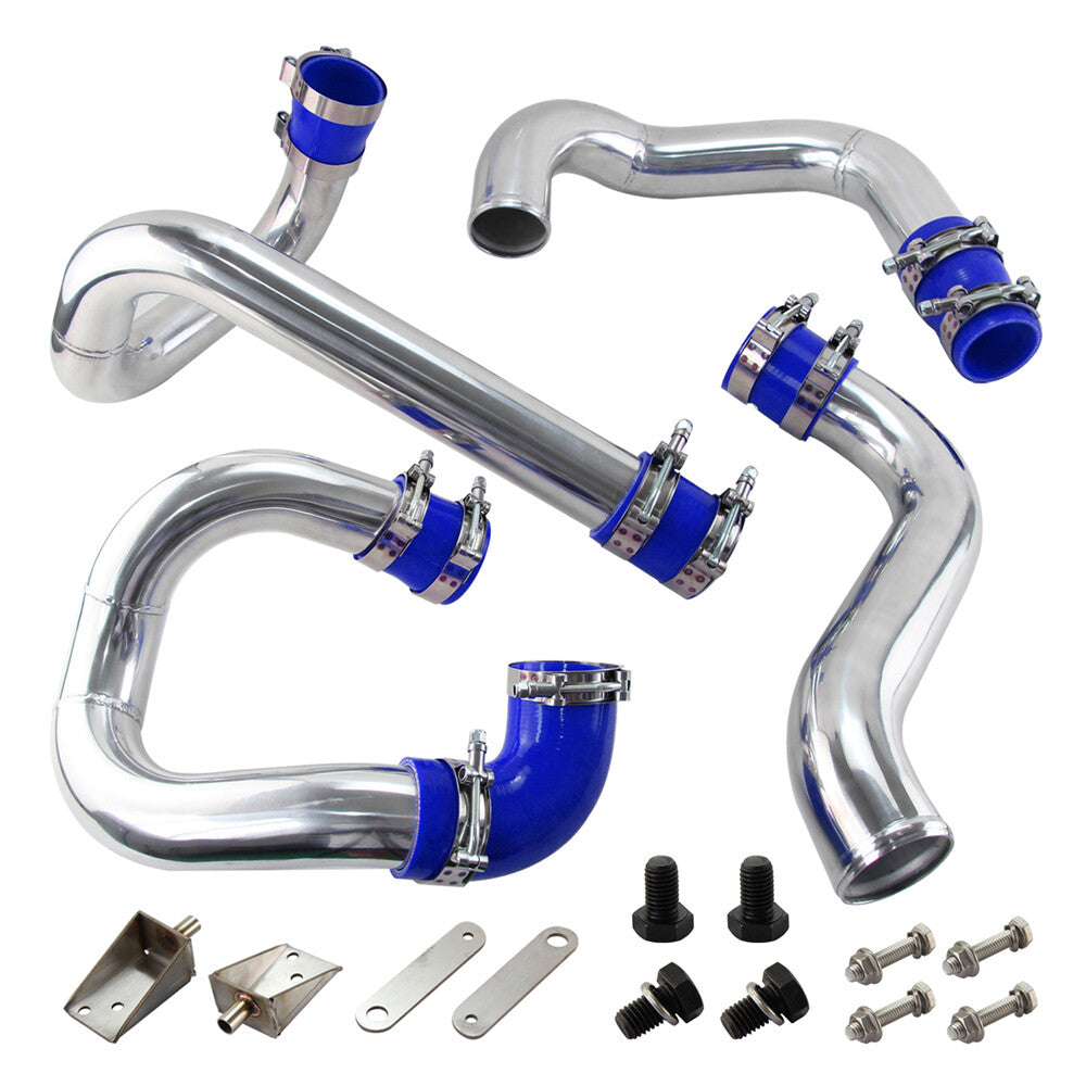 Front Mount Aluminum Intercooler Piping Kit for Hyundai for Genesis 2.0T 10-12 Blue