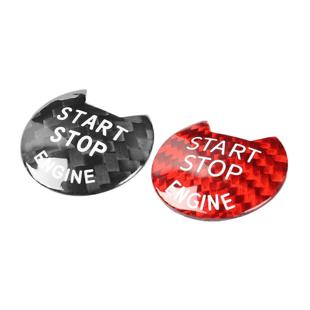 Carbon Fiber Engine Start Stop Push Button Cover Fit for Nissan for Infiniti Q50 Q60