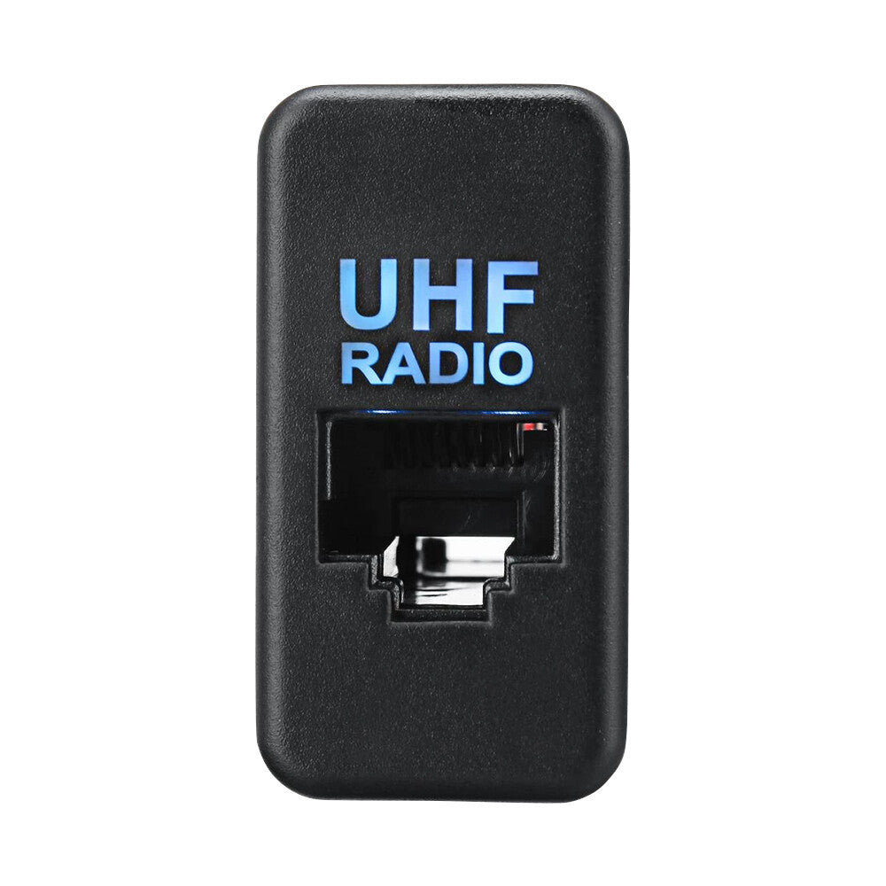 UHF Blank Socket RJ45 dio Switch Panel Dash Blue Fits for Toyota Hilux Landcruiser