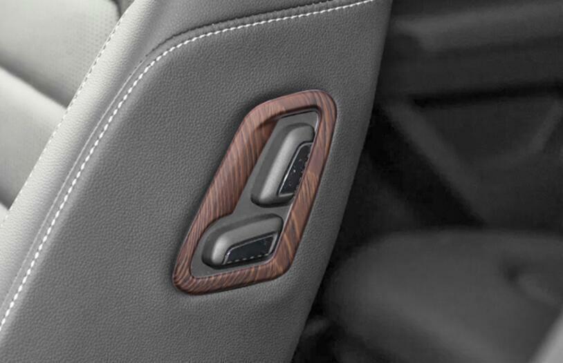 ABS Wood Grain for Co -Pilot for Seat Adjust Button Frame Trim for Volkswagen Atlas 18-23