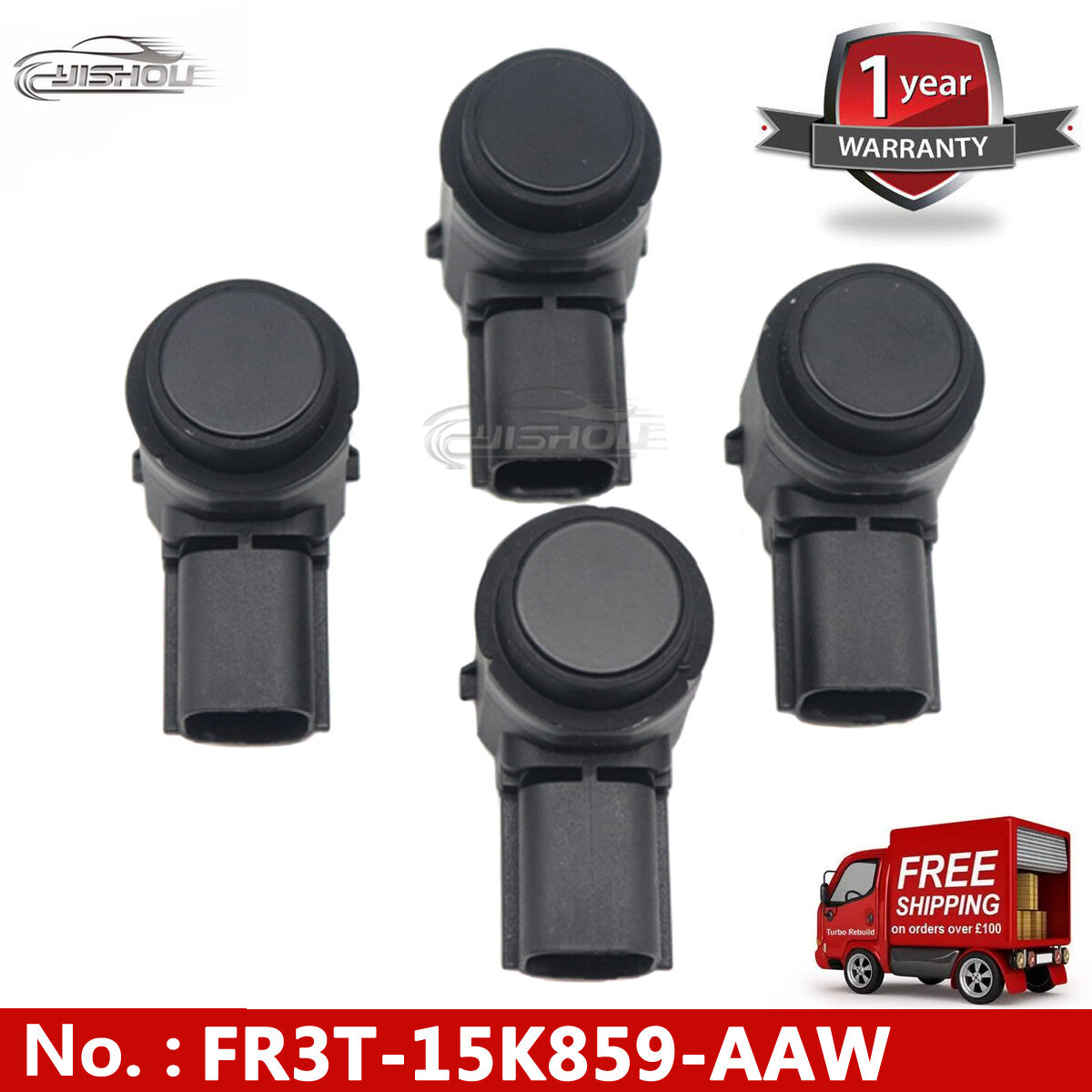 4-pack PDC parking sensors for Ford Edge for Mustang Expedition and for Lincoln FR3T-15K859-AAW
