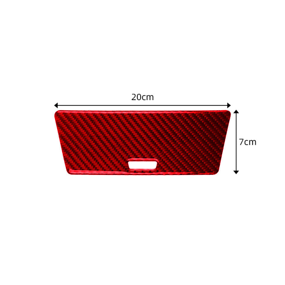 Red Carbon Fiber Cigarette Lighter Ashtray Panel Trim Kit for BMW X3 E83 2004-10
