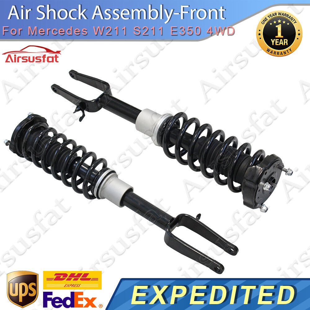 2x Front LR Shock Absorbers Assembly w/o EDC for Mercedes W211 S211 E350 AWD