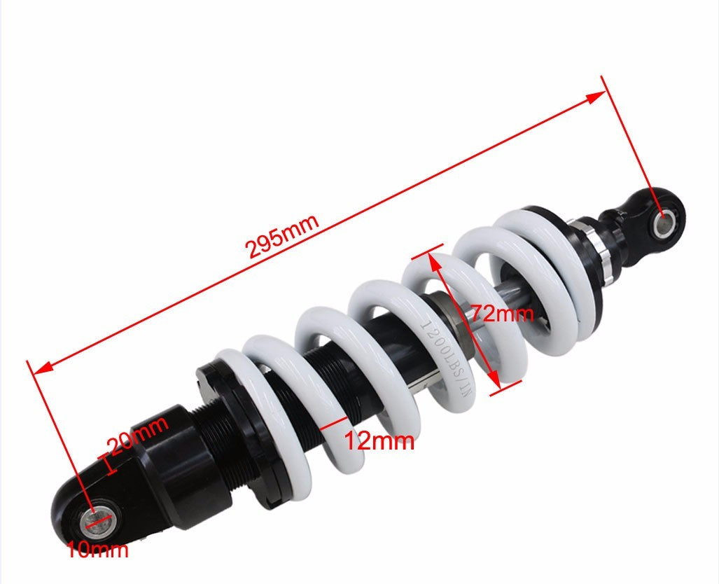 295mm 11.5-inch rear shock absorber all-terrain vehicle, pit cross-country bike, four CRF50 XR70 KLX110 SSR 125