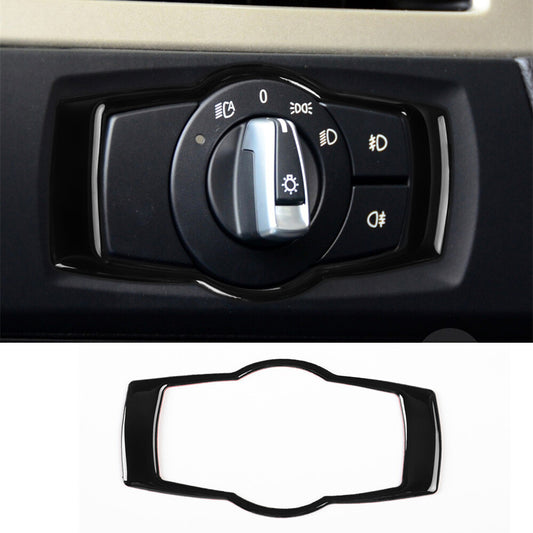Black Interior Headlight Switch Button Trim for BMW 3 Series E90 E92 E93 2005-12