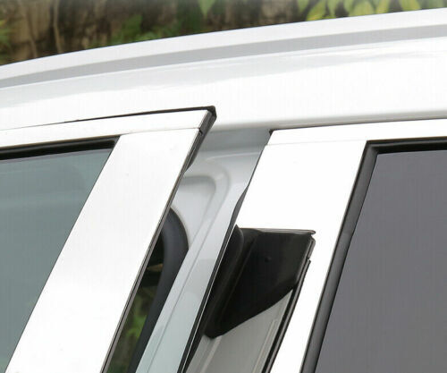 Chrome Pillar Posts for Toyota Highlander 2020-2023 10pc Set Door Trim Cover Kit