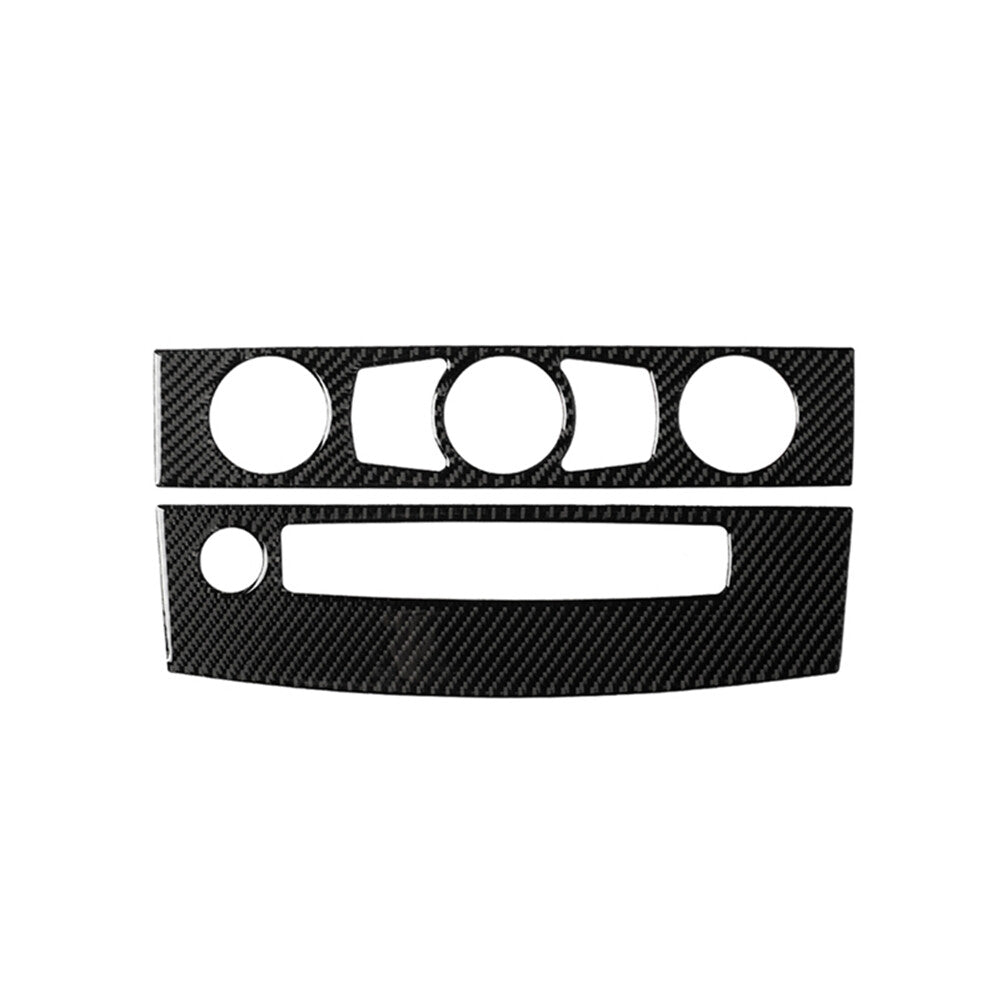 2x carbon fiber CD control panel for BMW 5 Series E60 2008-10 type A