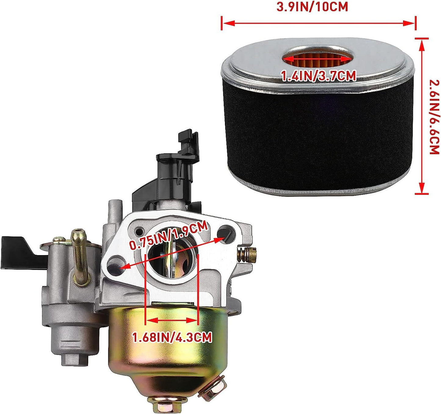 Carburetor for Honda GX140 GX160 GX168 5.5HP 6.5HP16100-ZH8-W51 16100-ZE1-825