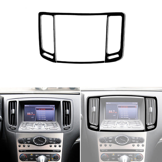 Piano Black Interior Central Air Outlet Cover Trim for Infiniti G37 2010-2013