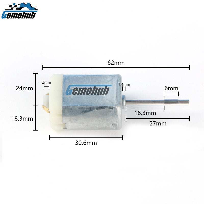 10pcs/lot Torque Motor Knurled Shaft Door Lock Tailgate Lock Motor 12000rpm