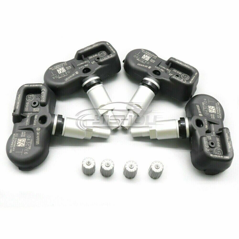 4-pack TPMS tire pressure sensors for Nissan Titan XD 2016-2021 433MHz 40700-EZ00A