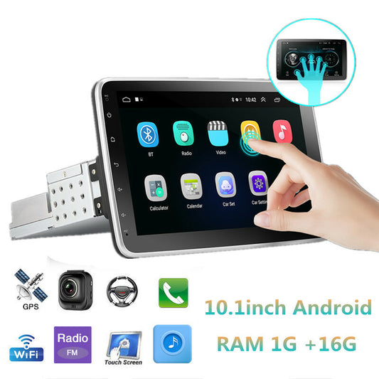 10.1 Car Multimedia Player 1DIN Android Stereo Rotation Screen GPS WIFI FM Radio
