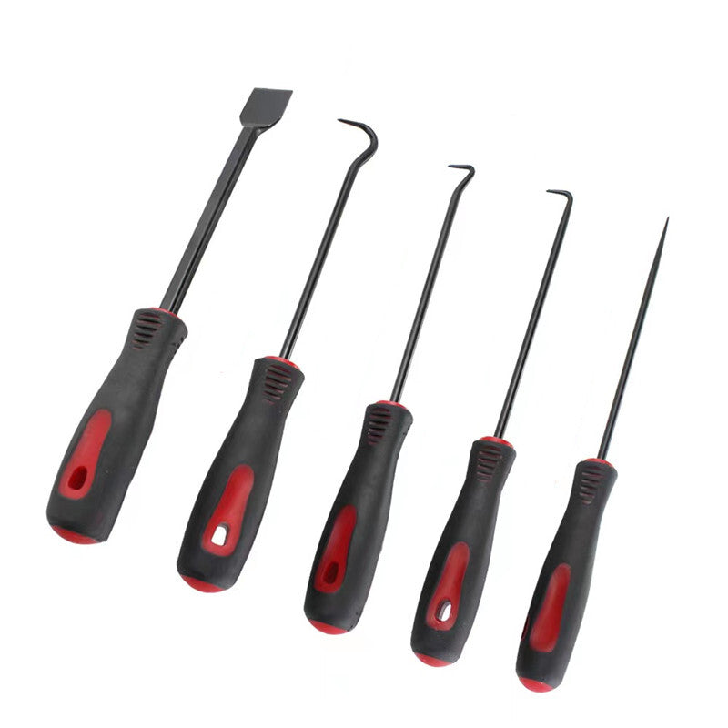 5PC Car Engine O-Ring Removal Oil Seal Pad Scraper Removal Hook Puller Hand Tool