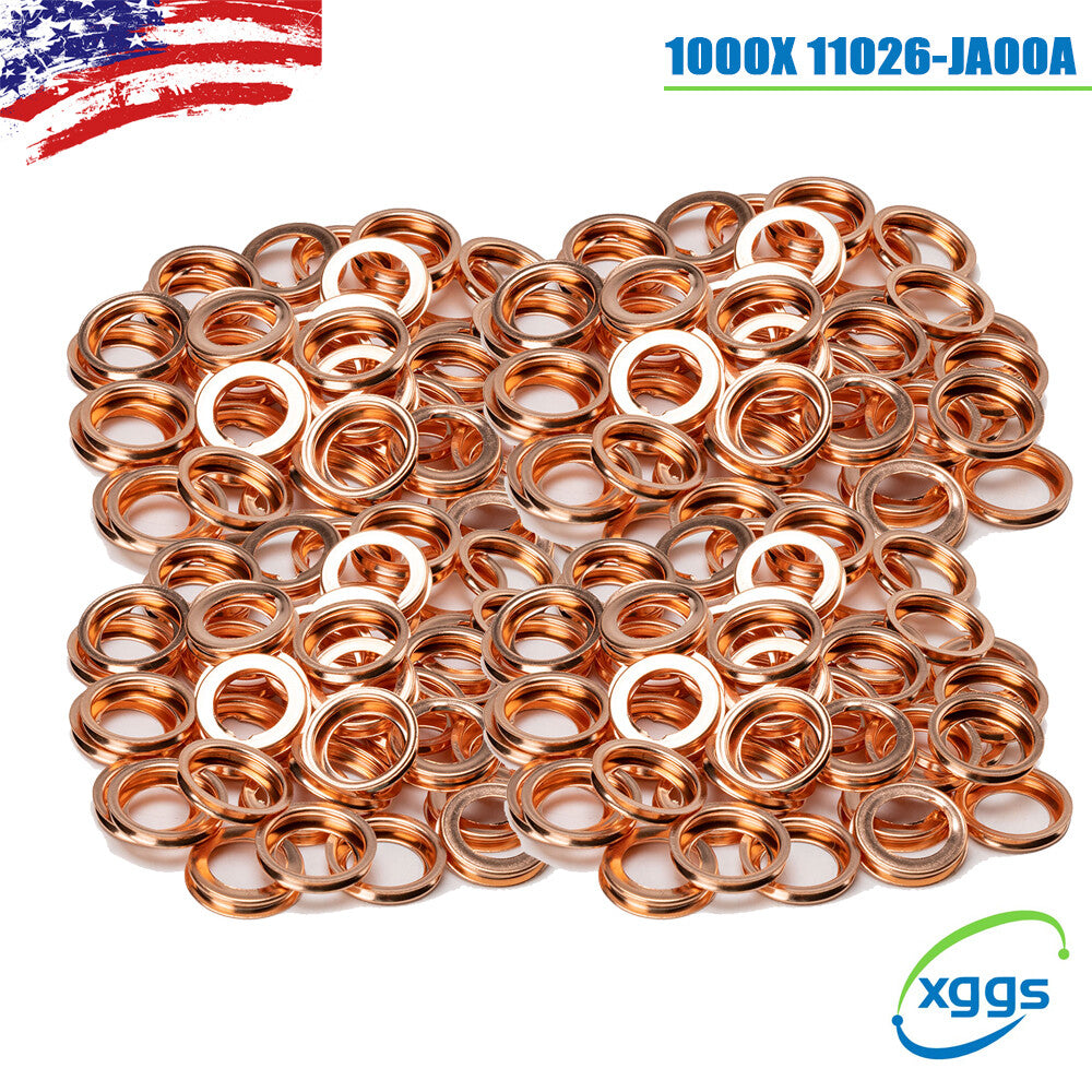 1000X Metal Oil Drain Plug Crush Washer Gasket for Nissan for Infiniti 11026-JA00A