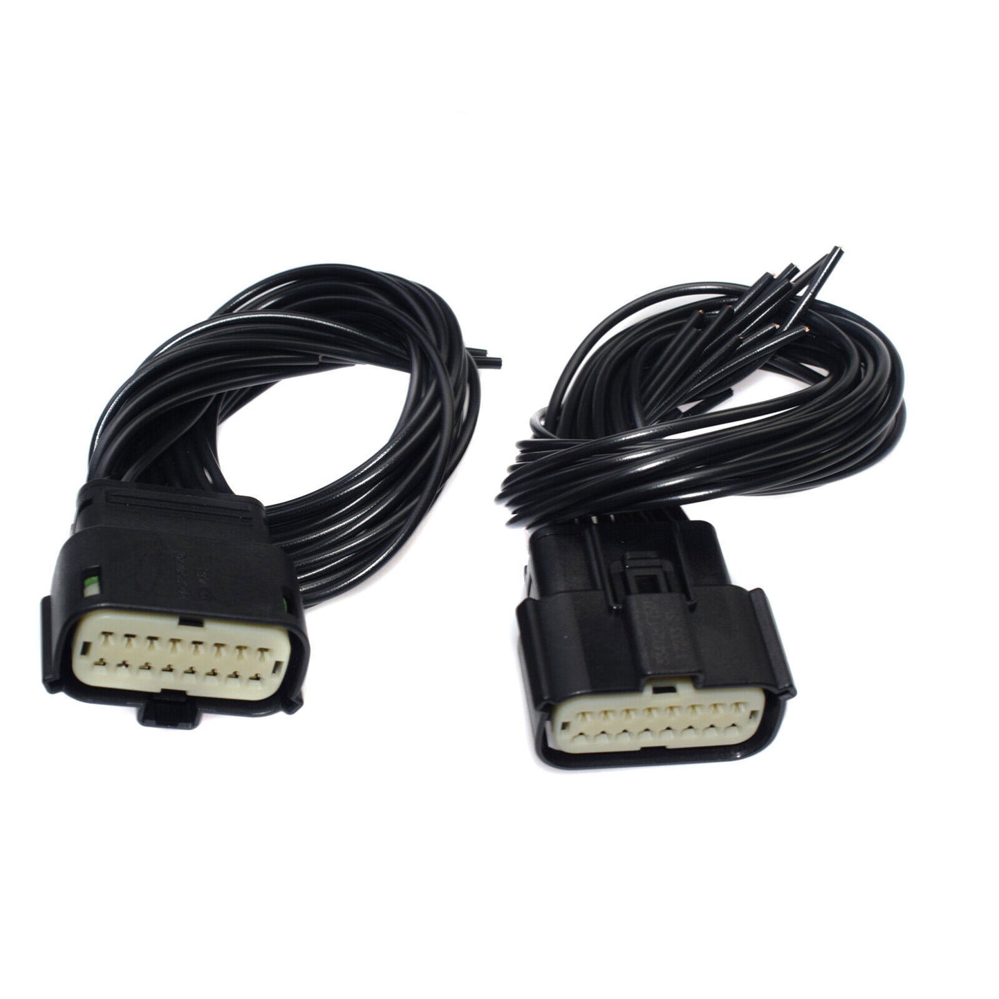for Jeep Grand Cherokee Xenon HID SRT LED 2PCS Headlight Wiring Harness 16 Pins
