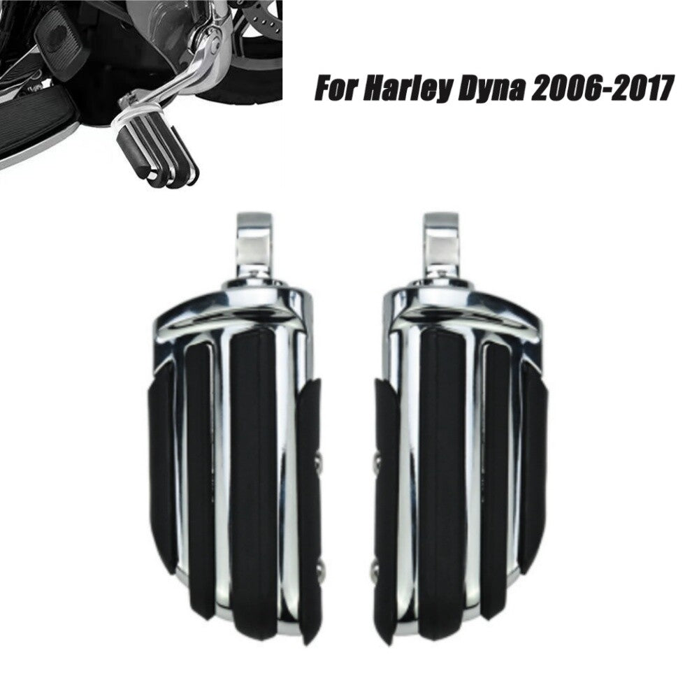 Motorcycle Chrome Passenger Footpeg Pegs Mount Fit for Harley Dyna 2006-2017