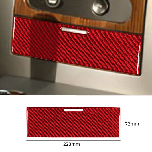 Red Carbon Fiber Center Console Storage Box Panel Trim for Ford F150 FX4 2004-08