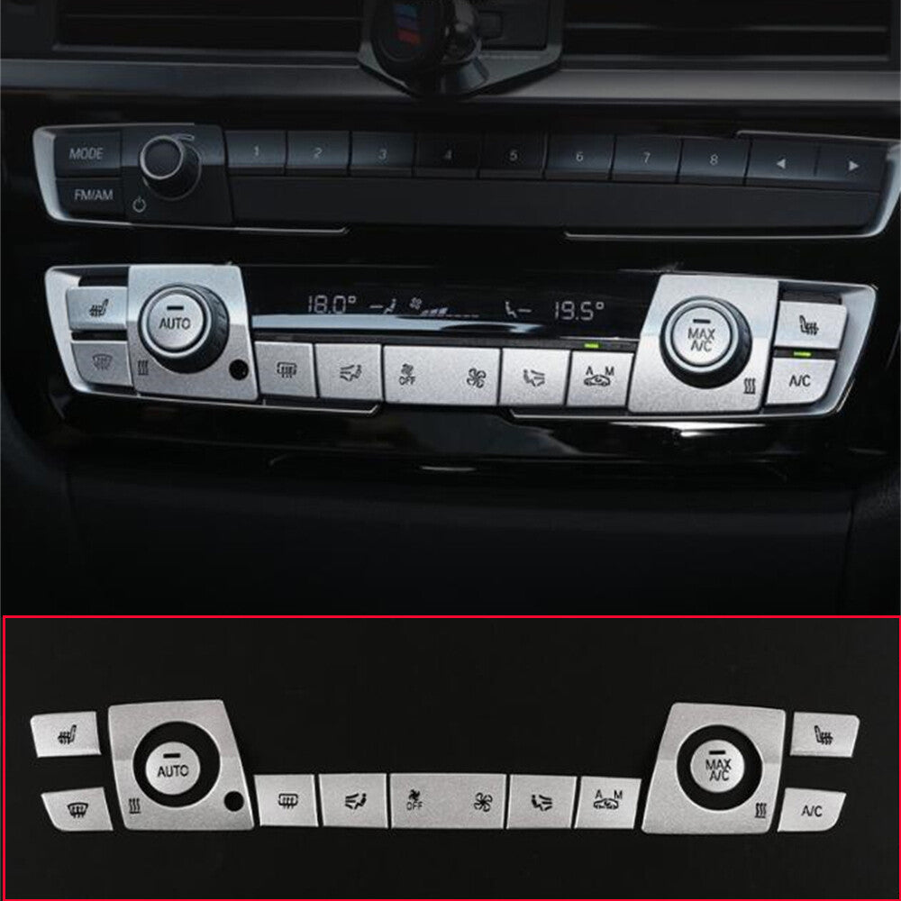 13¡Á Alloy Air Conditioner Switch Button Cover for BMW 3 4 Series F30 3GT 2013-19