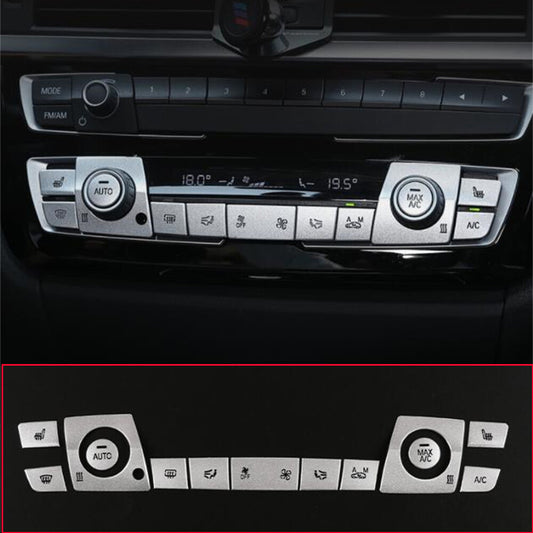 13¡Á Alloy Air Conditioner Switch Button Cover for BMW 3 4 Series F30 3GT 2013-19