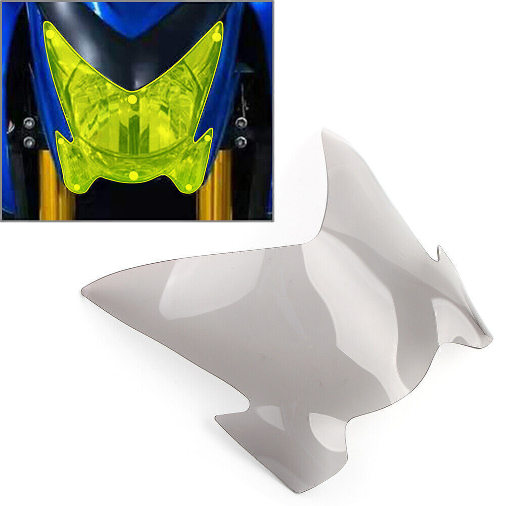 Fit for SUZUKI GSX-S1000 17-21 Front Headlight Guard Shield Screen Lens Cover Smoke