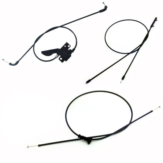 3Pcs Hood Latch Release Cable for BMW 09 -18 640i 650i 528i M6 550i F07 F10 F10