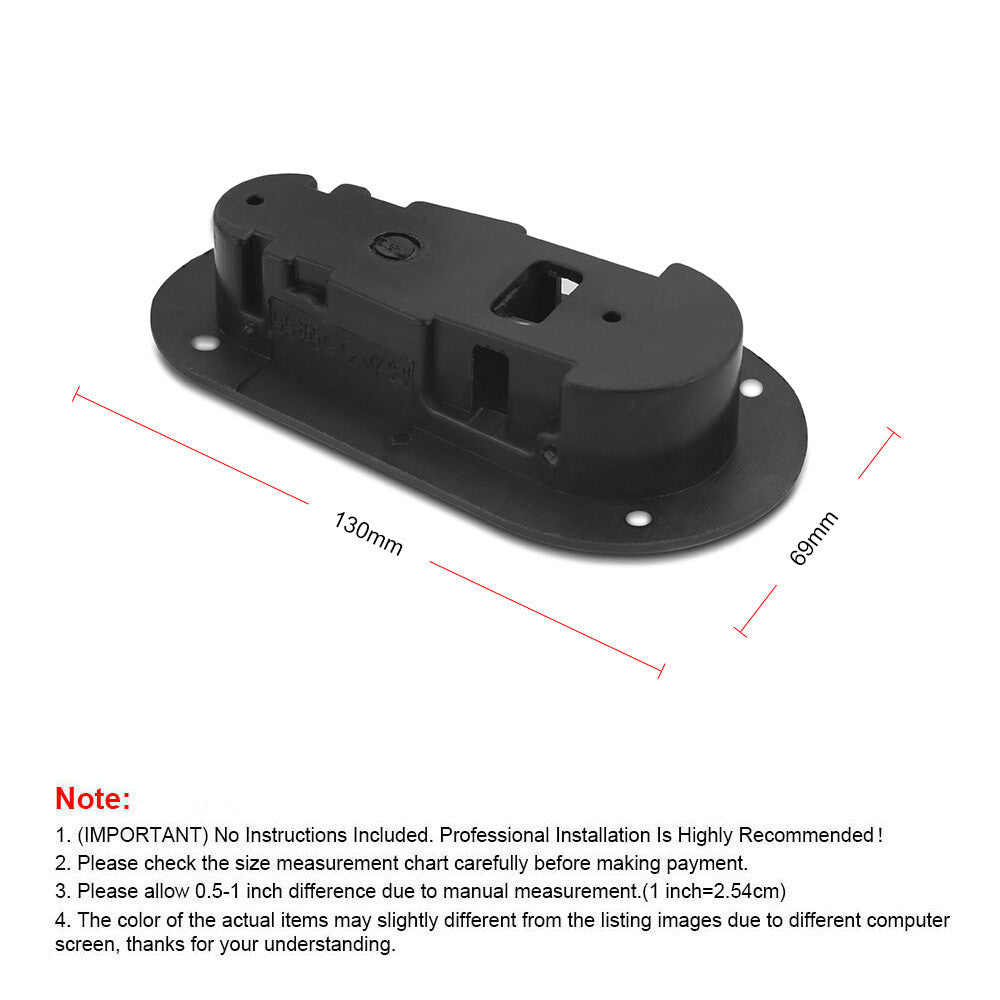 Black Racing Car Bonnet Plus Flush Mount Hood Latch Steel Pin Locking Kit