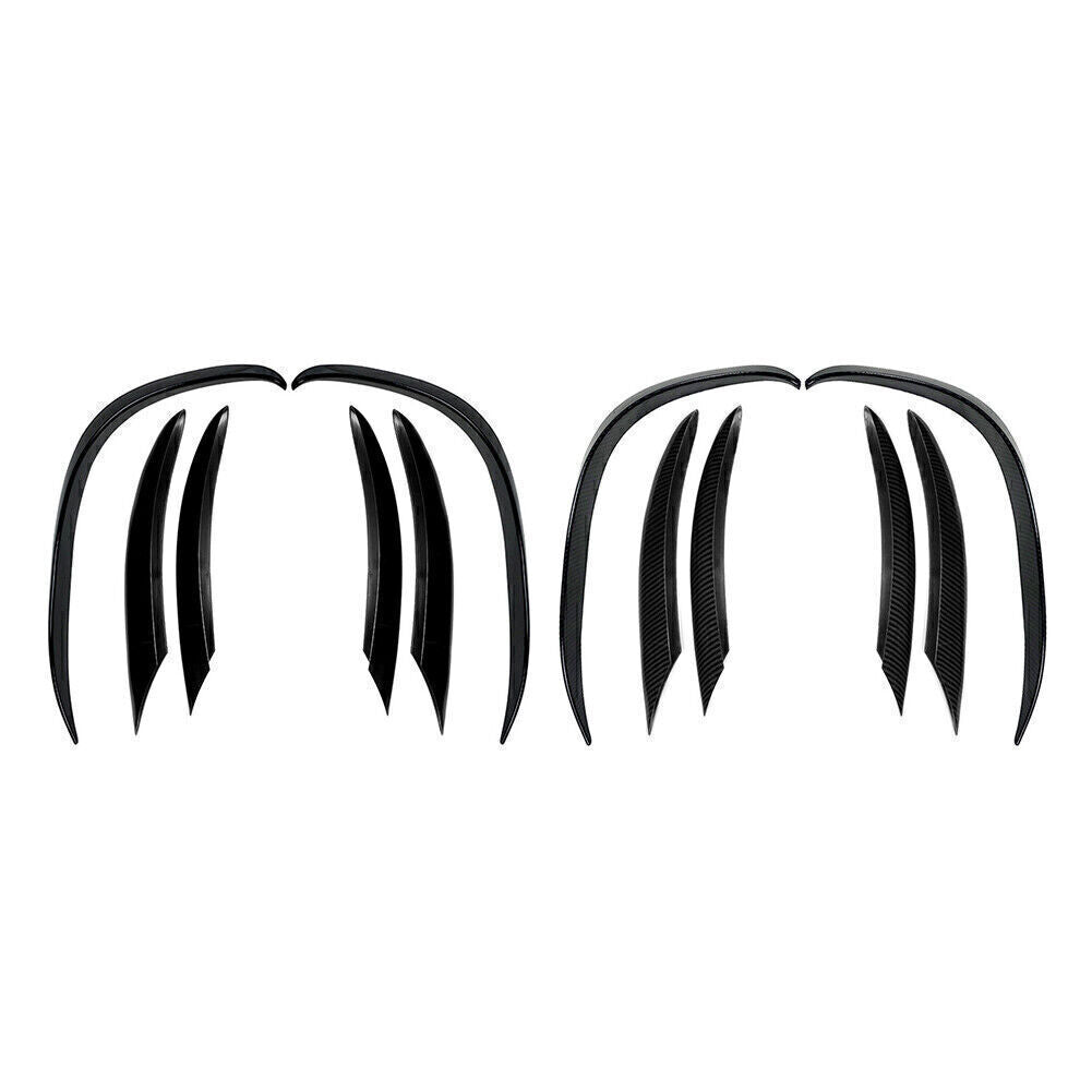 Front Bumper Lip Spoiler+Fog Light Trim Fit for Mercedes-Benz C-Class C200 2019+ 20