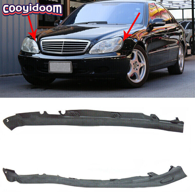 for Mercedes-Benz S W220 S280 S350 S430 Front Headlight Seal Trim Ring Strips