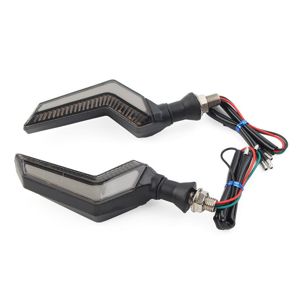 Motorcycle Flasher LED Turn Signal Lights Amber Blinker DRL for Honda Blue 2PCS
