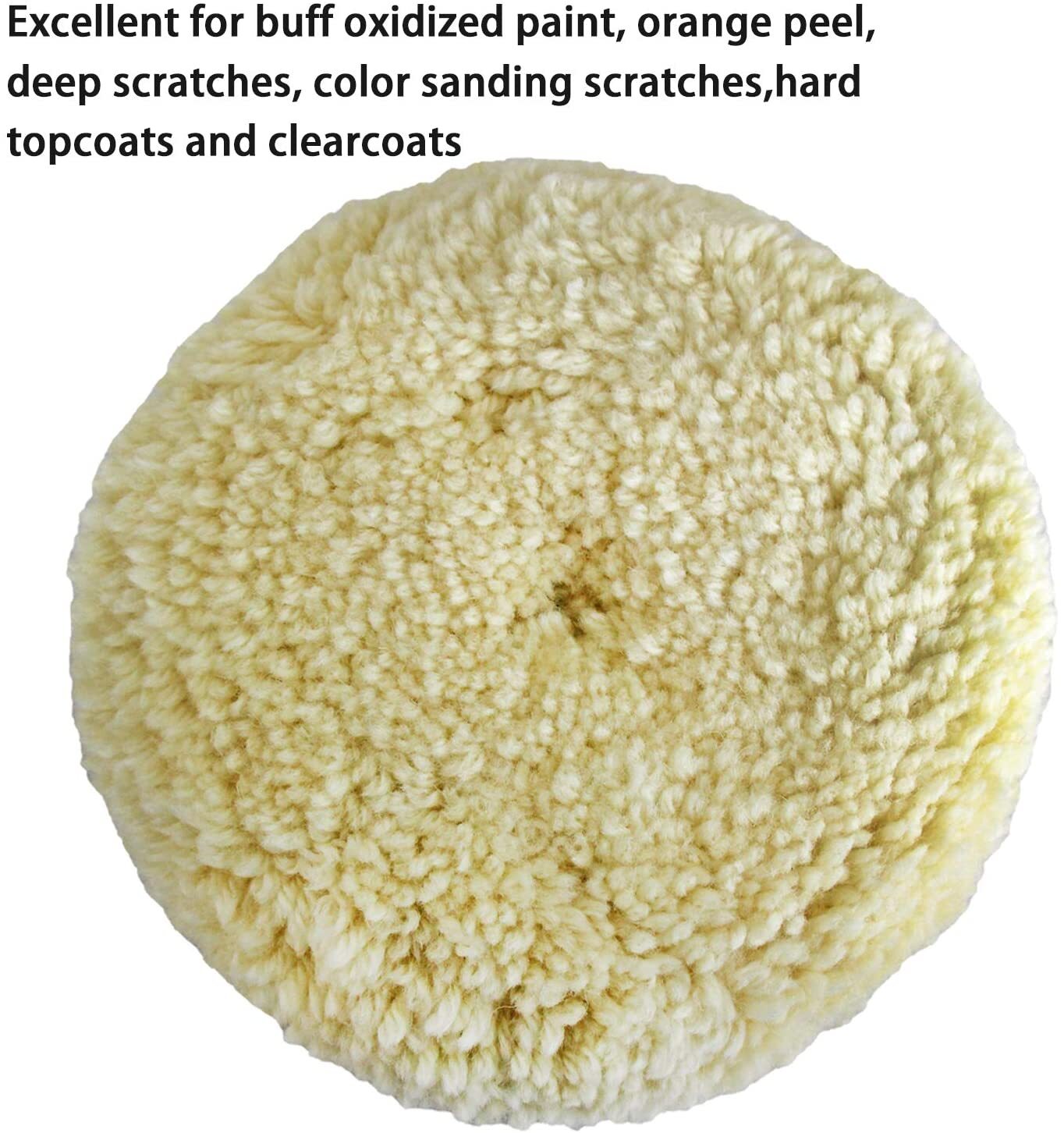 100% wool hook-and-loop grip cushioning pad suitable for automotive composite cutting and polishing