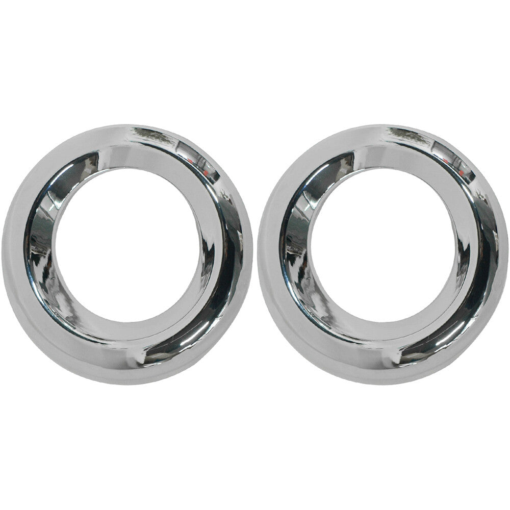 Fits 12 for Toyota RAV4 2PCS Front Fog Lamp Bezel Cover Ring Trim Chrome 52126-0R060