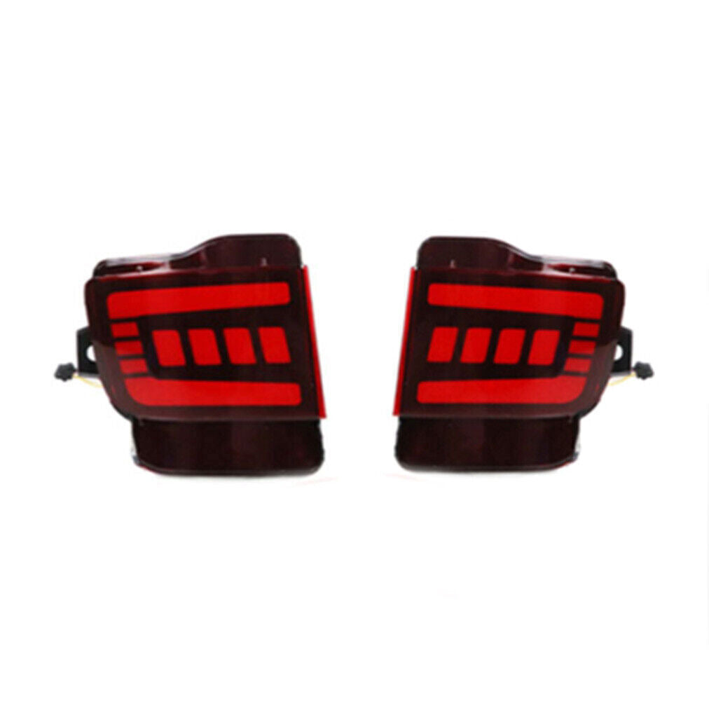 Red LED Rear Bumper Fog Brake Lights Refit for Toyota for Land Cruiser LC200 16-2021
