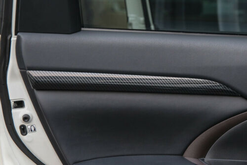 for Toyota Highlander 2014-19 Carbon Fiber Inner Door Armrest Stripe Cover Trim