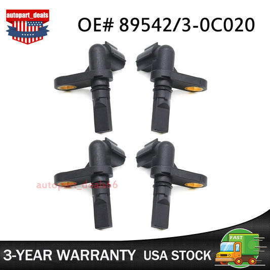 4Pcs Front/Rear Left Right ABS Wheel Speed Sensors for 07-17 for Toyota Tundra NEW