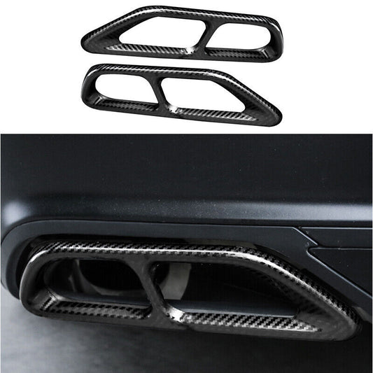 for Honda Accord 2018-2020 Carbon Fiber Steel Rear Exhaust Muffler Tip Tail Pipe