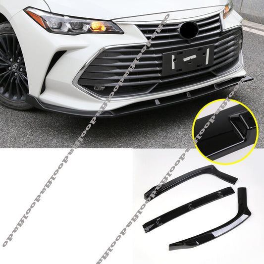 for Toyota for Avalon 2019-2022 Black Front Bumper Lip Spoiler Lower Splitter Trim