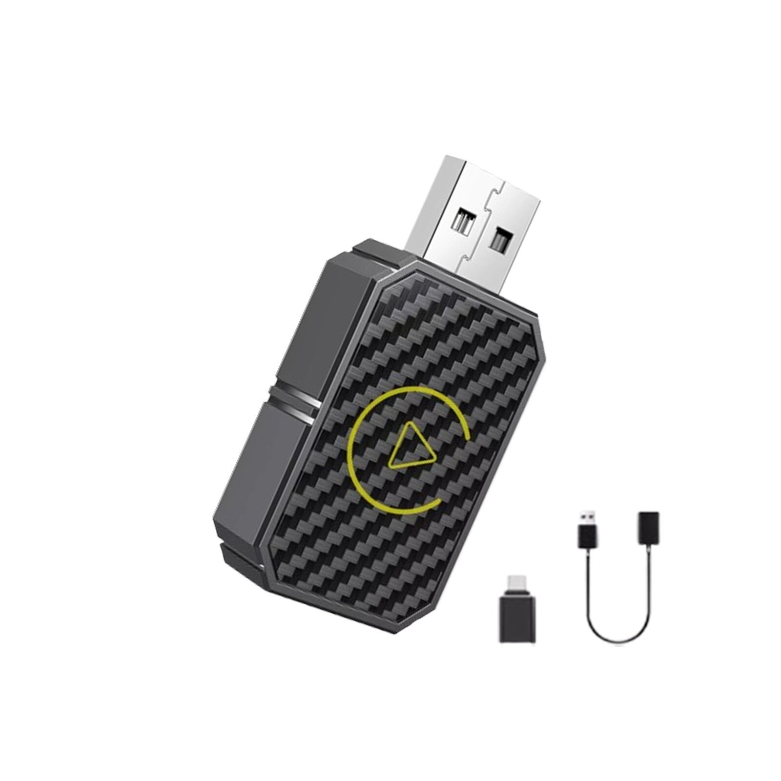for Mini Wireless CarPlay Adapter Plug & Play Low Latency Converts Wired